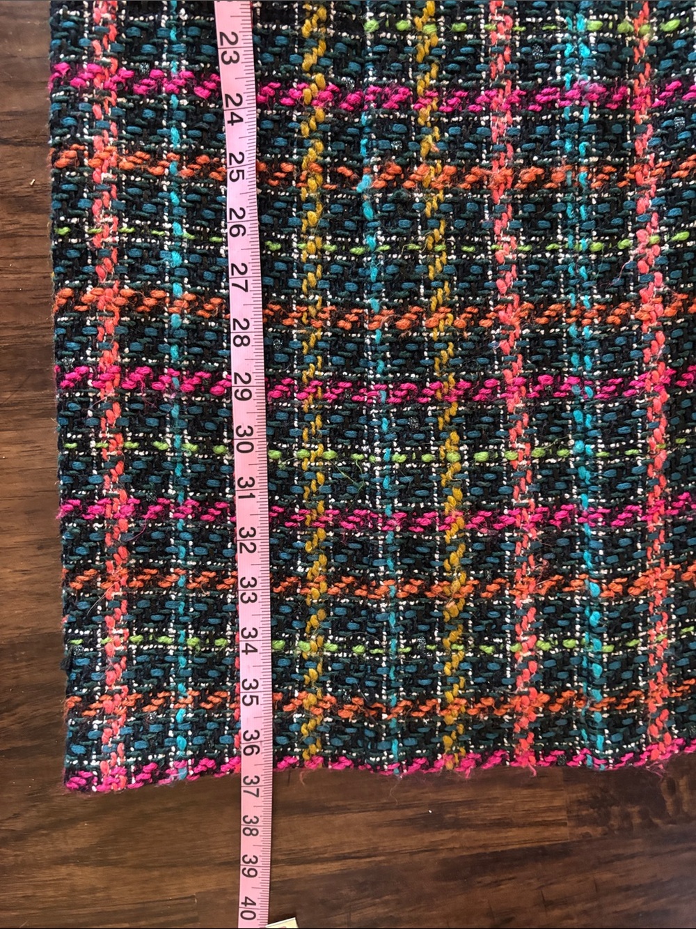 Nanette Lepore Multicolor Tweed Dress with Pink, Blue, Yellow & Orange Accents - Picture 4 of 5
